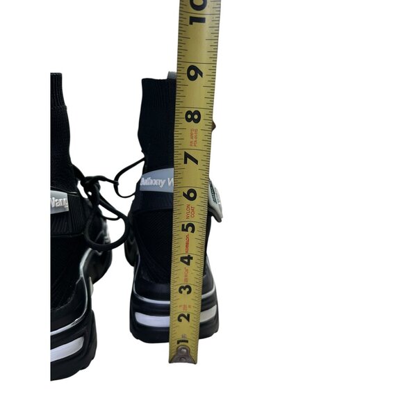 Anthony Wang Damson 08 Platform Sneakers Shoes Black White Womens 8.5 - Picture 14 of 16